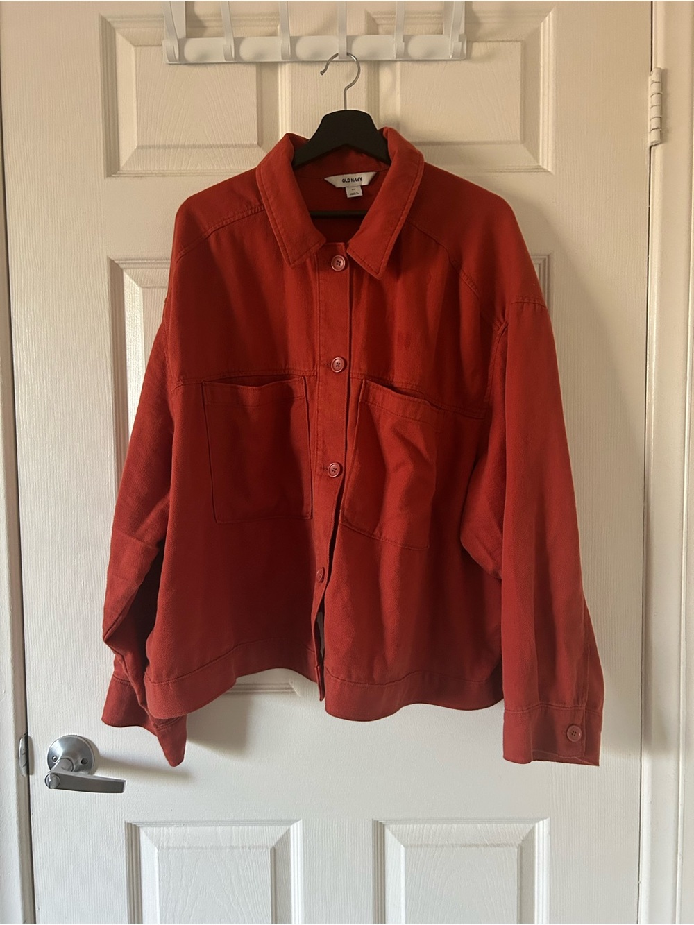 Old Navy Cropped Utility Jacket Bronzed Amber